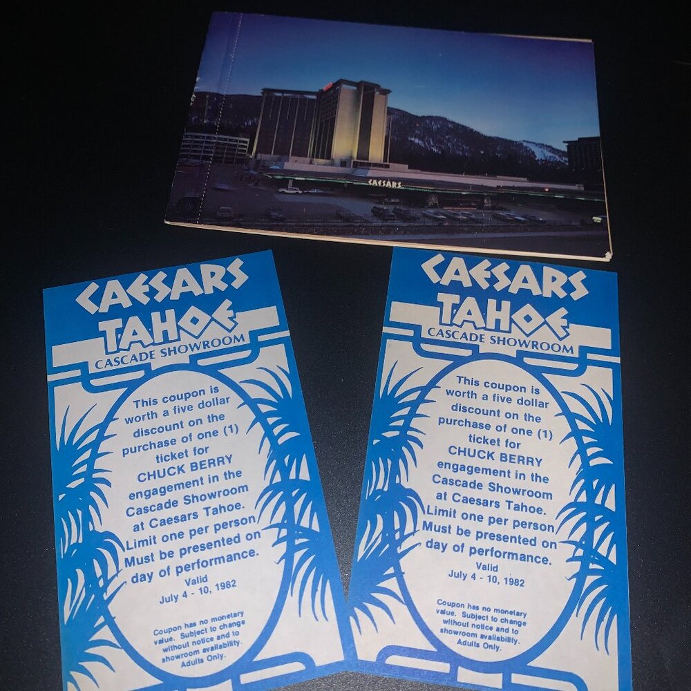 Lot of 3 Vintage Caesars Tahoe Coupons & Coupon Booklet NEVER USED